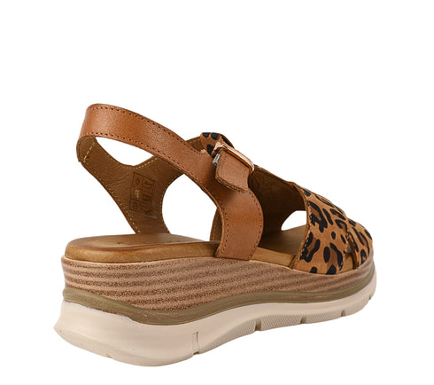 Sandale casual, dama, ANNA VIOTTI, D20-H2987, maro, piele naturala